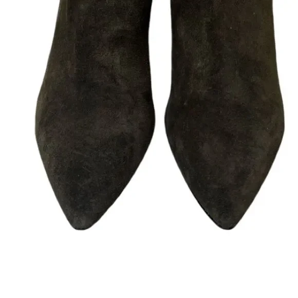 VERONICA BEARD Military Roxie Suede Boot in Brown - Picture 4 of 11